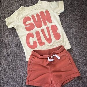 Sun Club T-Shirt and Shorts Set